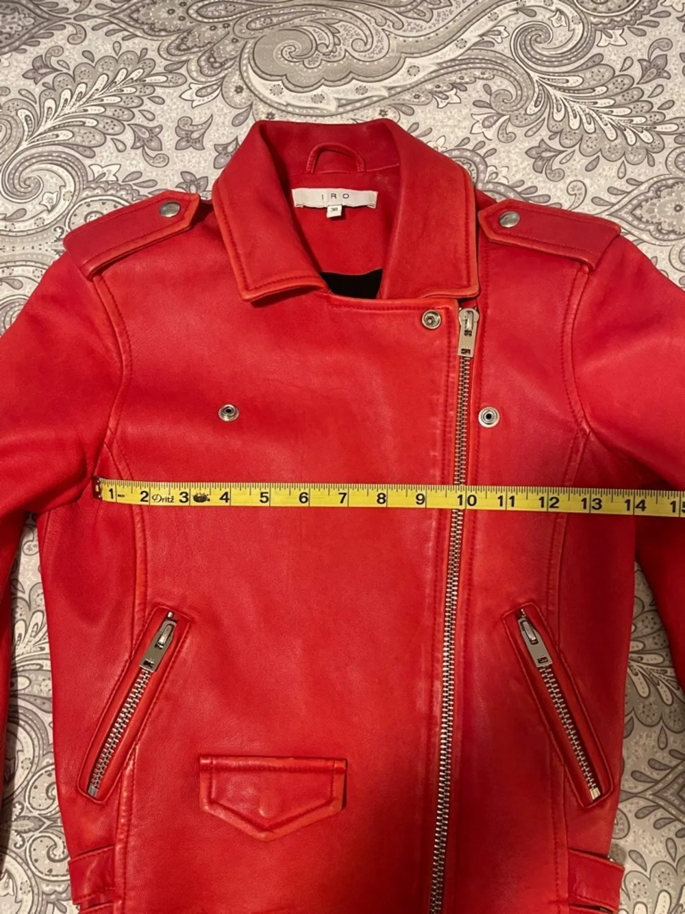 IRO Red Moto Jacket